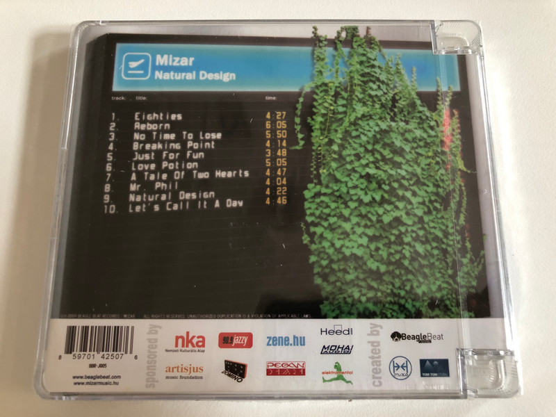 Mizar - Natural Design / Beagle Beat Records Audio CD 2009 / BBR-J005