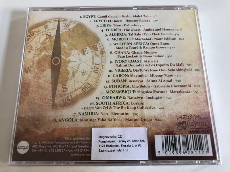 An African Journey - Music From Cairo to Cape Town / ARC Music Audio CD 2018 / EUCD2811