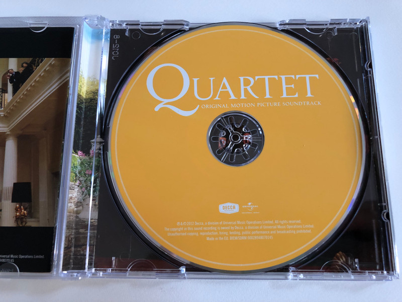 Quartet (Original Motion Picture Soundtrack) / Directed by Dustin Hoffman / Four Friends Looking For A Little Harmony / Decca Audio CD 2012 / 4807014