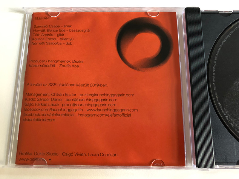 Elefánt – EL / Launching Gagarin Records & Management Audio CD 2019 / LG20191012