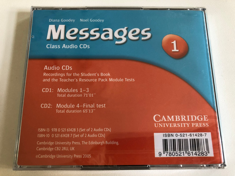 Messages Class: Level 1 / 2 Audio CDs / Authors: Diana Goodey, Noel Goodey / Publisher: Cambridge University Press