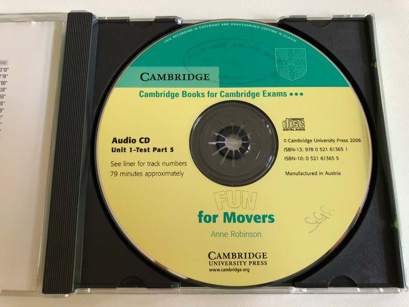 Fun for Movers / Audio CD / Author: Anne Robinson / Publisher: Cambridge University Press (9780521613651)