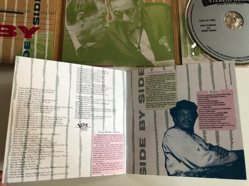 Side By Side - Duke Ellington And Johnny Hodges, plus others / Verve Records Audio CD 1999 Stereo / 314 521 405-2