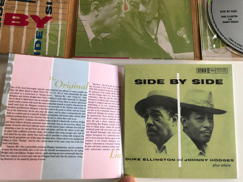 Side By Side - Duke Ellington And Johnny Hodges, plus others / Verve Records Audio CD 1999 Stereo / 314 521 405-2
