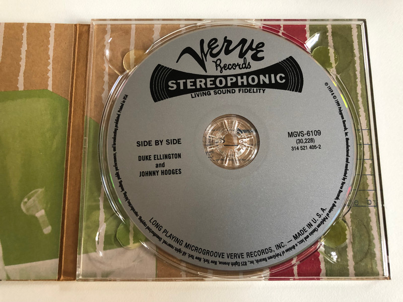 Side By Side - Duke Ellington And Johnny Hodges, plus others / Verve Records Audio CD 1999 Stereo / 314 521 405-2