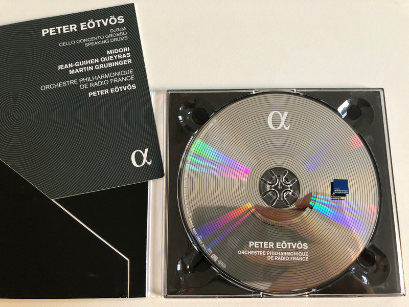 Peter Eötvös - DoReMi, Cello Concerto Grosso, Speaking Drums / Midori, Jean-Guihen Queyras, Martin Grubinger / Orchestre Philharmonique De Radio France / Alpha Classics Audio CD 2016 / Alpha 208