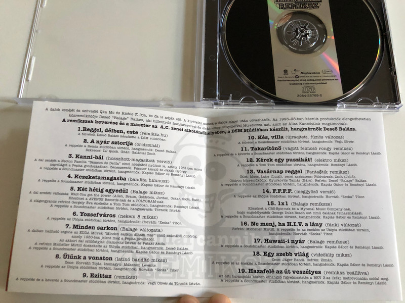 Animal Cannibals – Remiksz / Magneoton Audio CD 1998 / 3984-25769-2 