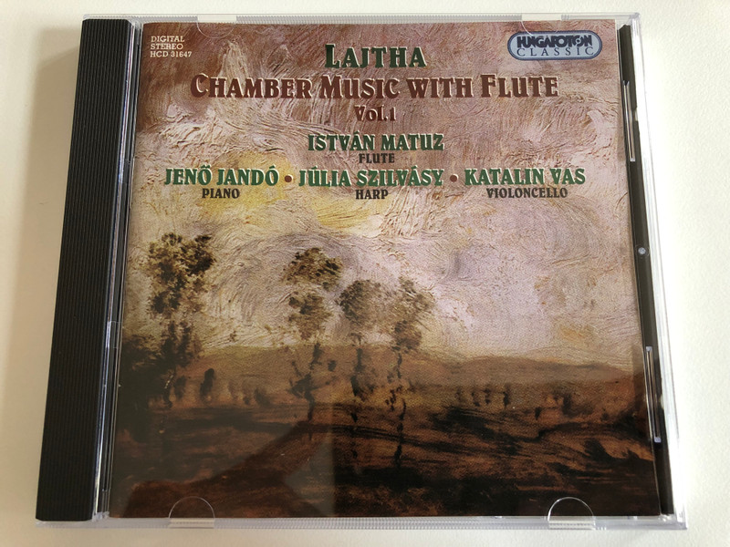Lajtha - Chamber Music With Flute Vol. 1 / Istvan Matuz - flute, Jeno Jando - piano, Julia Szuvasy - harp, Katalin Vas - violoncello / Hungaroton Classic Audio CD 1998 Stereo / HCD 31647