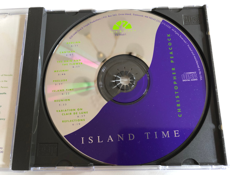 Christopher Peacock – Island Time / Pure & Simple Music Audio CD 1989 / PS-9001