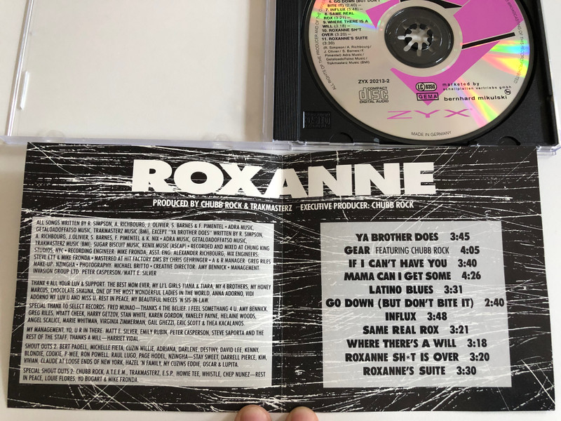 Roxanne – Go Down (...But Don't Bite It) / ZYX Records Audio CD 1992 / ZYX 20213-2