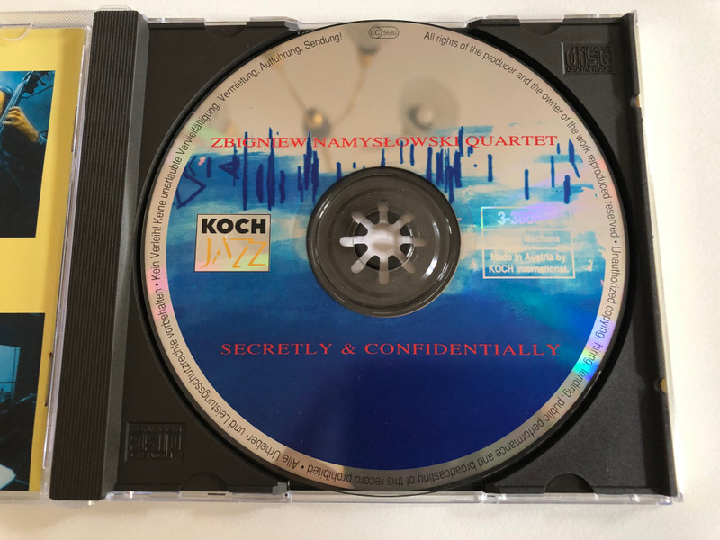 Zbigniew Namysłowski Quartet – Secretly & Confidentially / Koch Jazz Audio CD 1993 / 3-3808-2