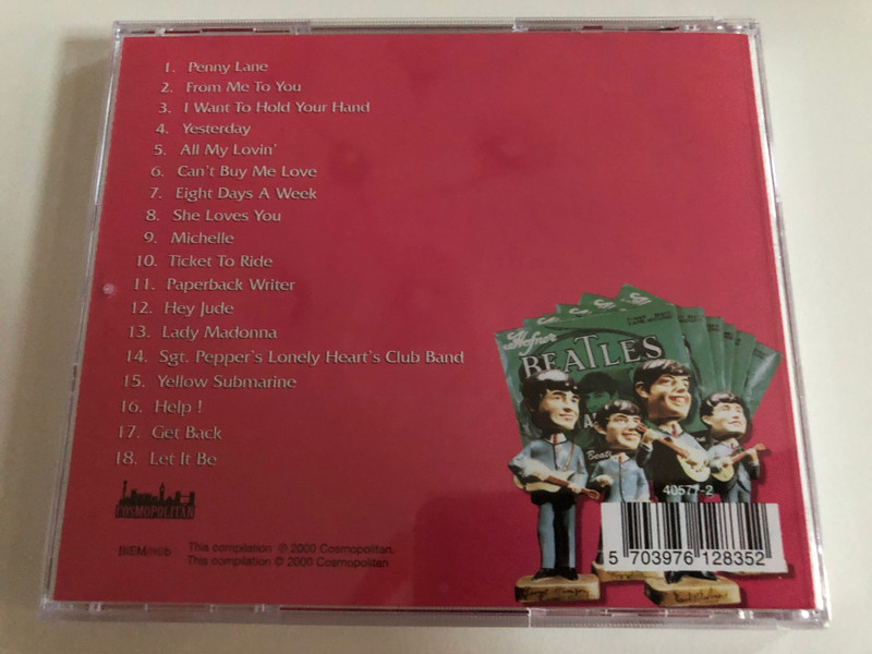 A Tribute To The Music Of The Beatles - Performed by The Kavans / Including: Penny Lane, I Want To Hold Your Hand, She Loves You, Hey Jude, and many more / Cosmopolitan Audio CD 2000 / 40577-2