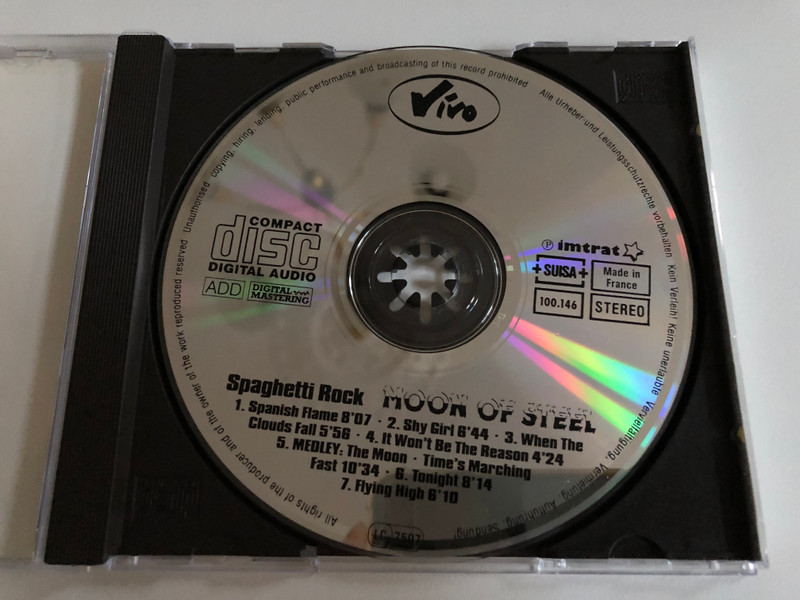 Moon Of Steel – Spaghetti Rock / Vivo Audio CD 1990 Stereo / imt 100.146