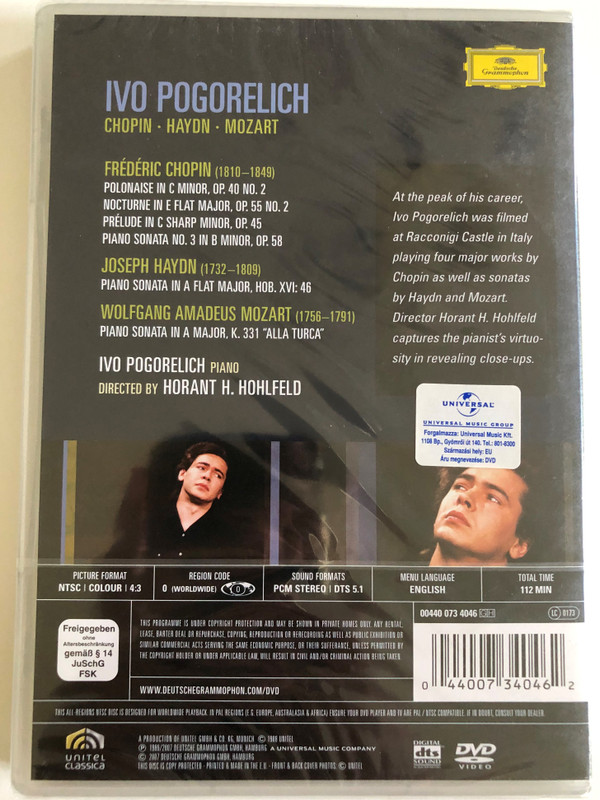 In Castello Reale di Racconigi / Ivo Pogorelich - Chopin - Haydn - Mozart / Unitel Classica / DVD / Made in the EU (044007340462)