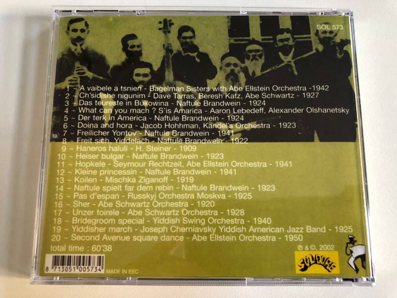 Klezmer Yiddish Swing Music / Soldore Audio CD 2002 / SOL 573