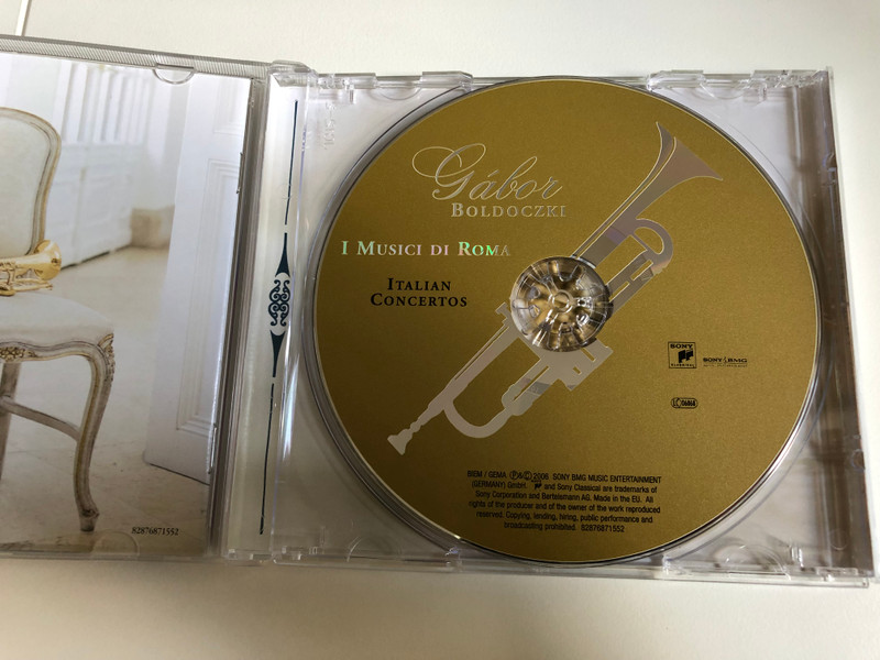 Gábor Boldoczki - Italian Concertos / Vivaldi, Marcello, Cimarosa, Donizetti, Bellini / I Musici Di Roma / Sony Classical Audio CD 2006 / 82876871552