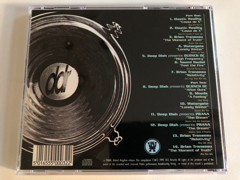 Penetrate Deeper / Productions and remixes from Washington DC's Deep Dish Records, continuously beatmixed by Dubfire & Sharam / TRIBAL United Kingdom Audio CD 1995 / TRIUKCD 003