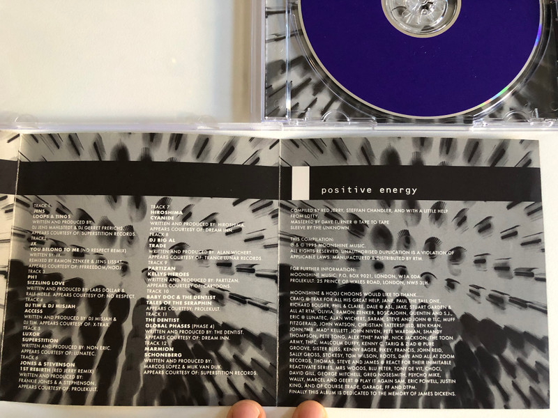 Positive Energy / Moonshine Music Audio CD 1995 / MM 80028-2