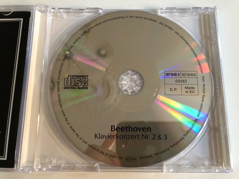 Beethoveen: Klavierkonzerte 2 & 3 / Friedrich Gulda, Horst Stein, Wiener Philharmoniker / WZ Tonträger Vertriebs GmbH Audio CD Stereo / WZ 93403