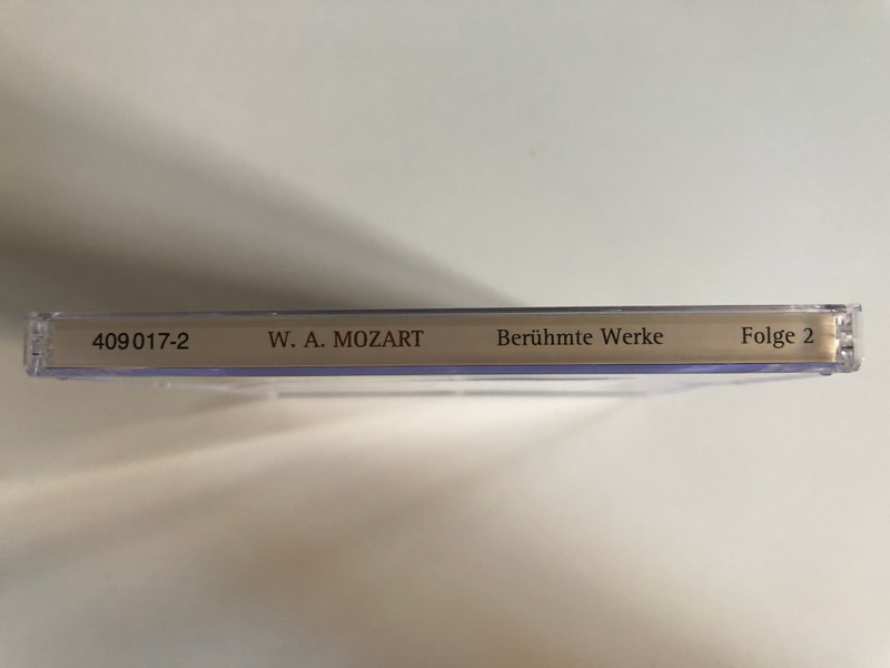 W. Amadeus Mozart - Beruhmte Werke: Famous Works, Celebres Oeuvres - Volume Two / Jubilaums-Edition / Interphon Classics Audio CD 1990 / 409 017-2