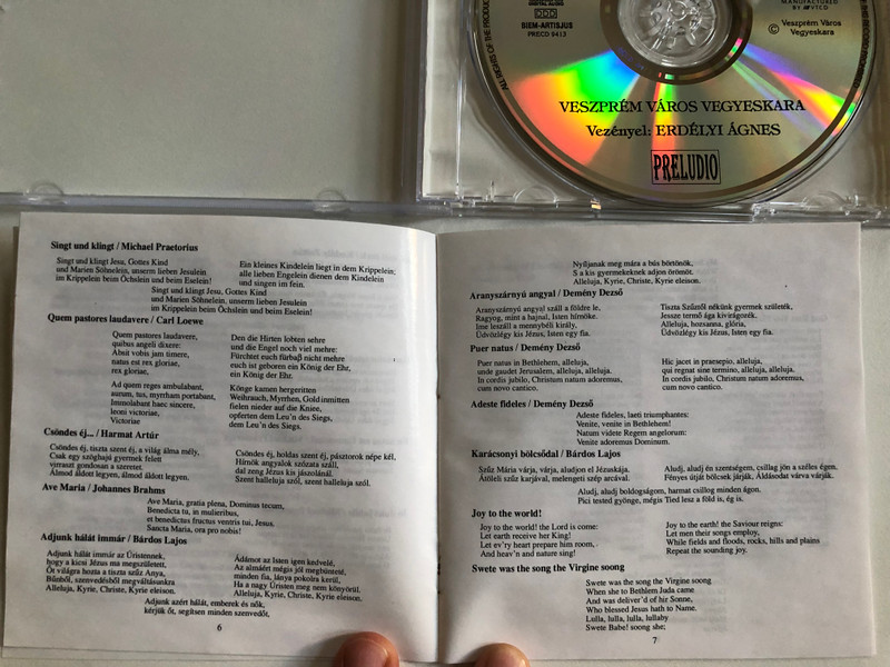 Karácsony - Veszprém Város Vegyeskara, Erdelyi Agnes / Preludio Audio CD / PRECD 9413