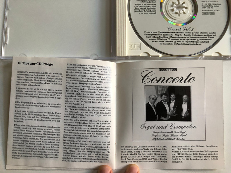 Classical Brass - Concerto Volume 2 - Bavaria, Blechblasersolisten Munchen Leitung Gerd Lapf / Phono Music Audio CD 1992 / 27000466 A
