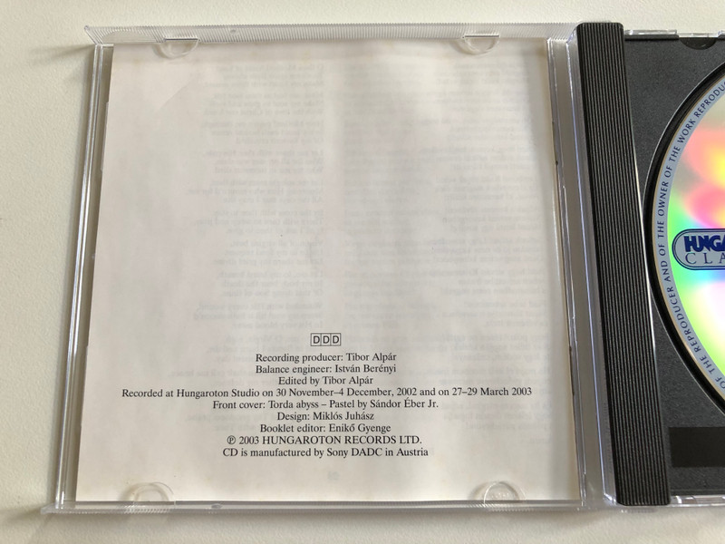 Choral Music from the End of the Milennium - ''Hegyet hagek, lotot lepek'' / Budapest Monteverdi Choir, Erdody Chamber Orchestra, Leader: Zsolt Szefcsik, Conducted by Eva Kollar, Andras Deri / Hungaroton Classic Audio CD 2003 Stereo / HCD 32190