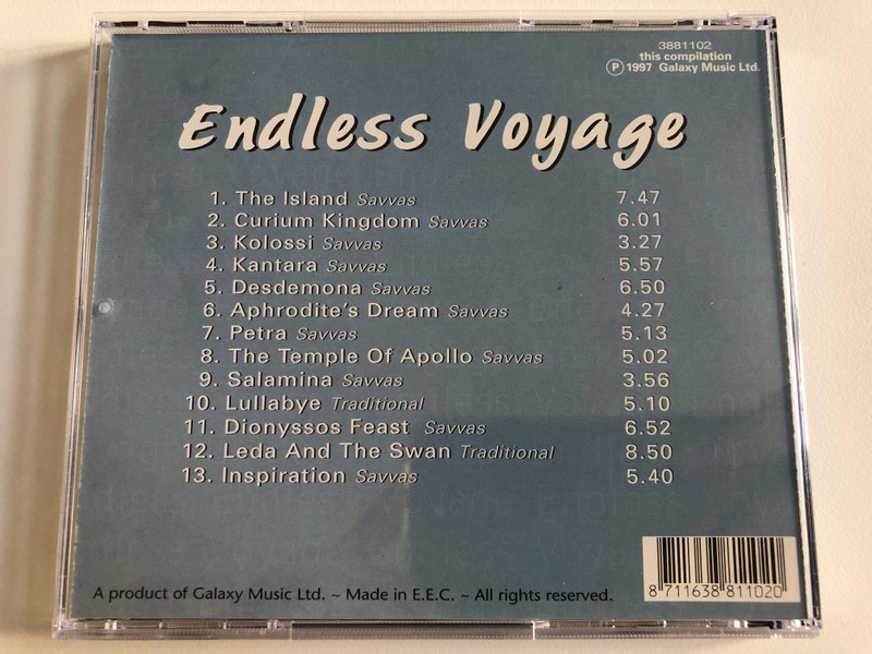 The Best Of New Age - Endless Voyage - Michael Constadinos / Galaxy Music Ltd. Audio CD 1997 / 3881102