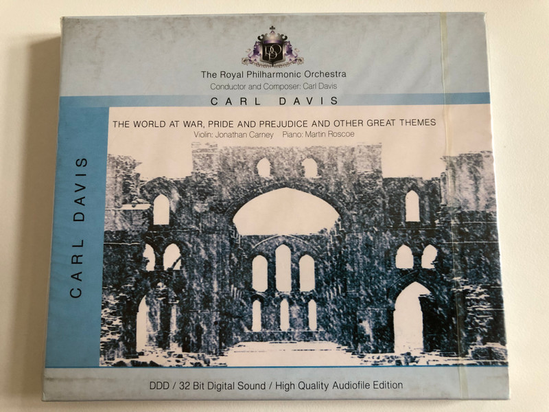 Carl Davis - The World At War, Pride And Prejudice And Other Great Themes / The Royal Philharmonic Orchestra, Conductor and Composer: Carl Davis / Violin: Jonathan Carney, Piano: Martin Roscoe / RPO Records Audio CD 1993 / 204497-201