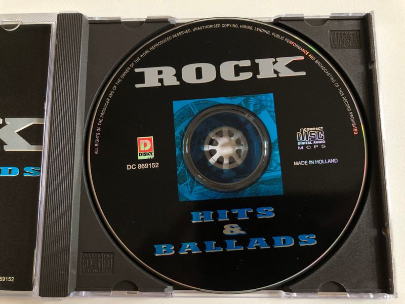 Rock Hits & Ballads / Marillion, Sammy Hagar, Sleeze Beez, Slaughter, Billy Squier, Little Steven, Roger Daltrey, It Bites / Disky Audio CD 1996 / DC 869152