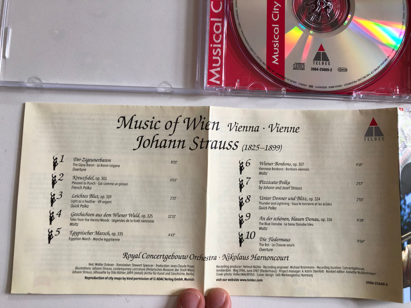 Wien / Musical City Guide / Teldec Audio CD 2000 Stereo / 3984-25669-2