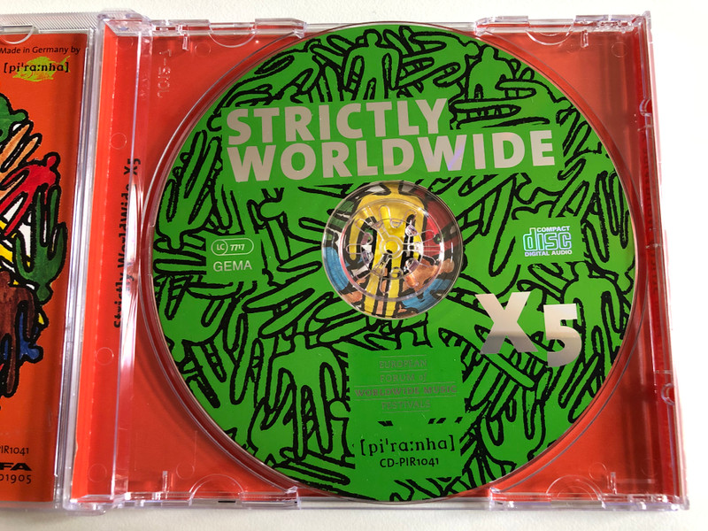 Strictly Worldwide X5 / Tomorrow's WorldWide Music Secrets Today! / Piranha Audio CD 1996 / CD-PIR 1041