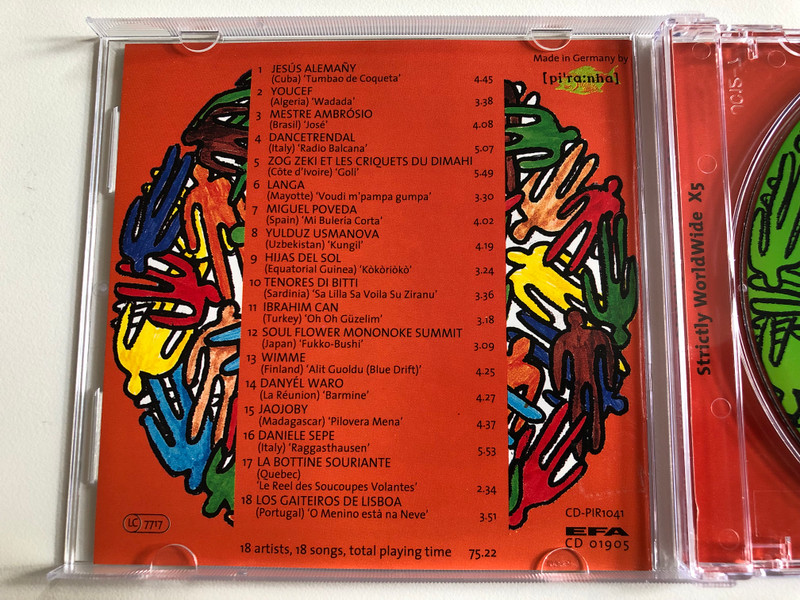Strictly Worldwide X5 / Tomorrow's WorldWide Music Secrets Today! / Piranha Audio CD 1996 / CD-PIR 1041