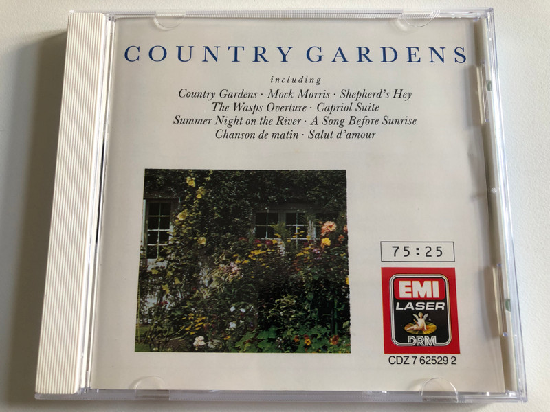 Country Gardens / Including: Country Gardens, Mock Morris, Shepherd's Hey, The Wasps Overture, Capriol Suite, Summer Night On The River, A Song Before Sunrise, Chanson De Matin, Salut D'Amour / EMI Laser Audio CD 1988 Stereo / CDZ 7 62529 2