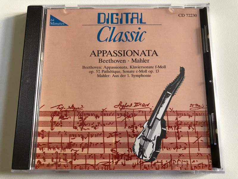 Appassionata - Beethoven, Mahler / Beethoven: Appassionata, Klaviersonate f-Moll op. 57, Pathetique, Sonate c-Moll op. 13, Mahler: Aus der 1. Symphonie / Digital Classic Audio CD Stereo / CD 72230