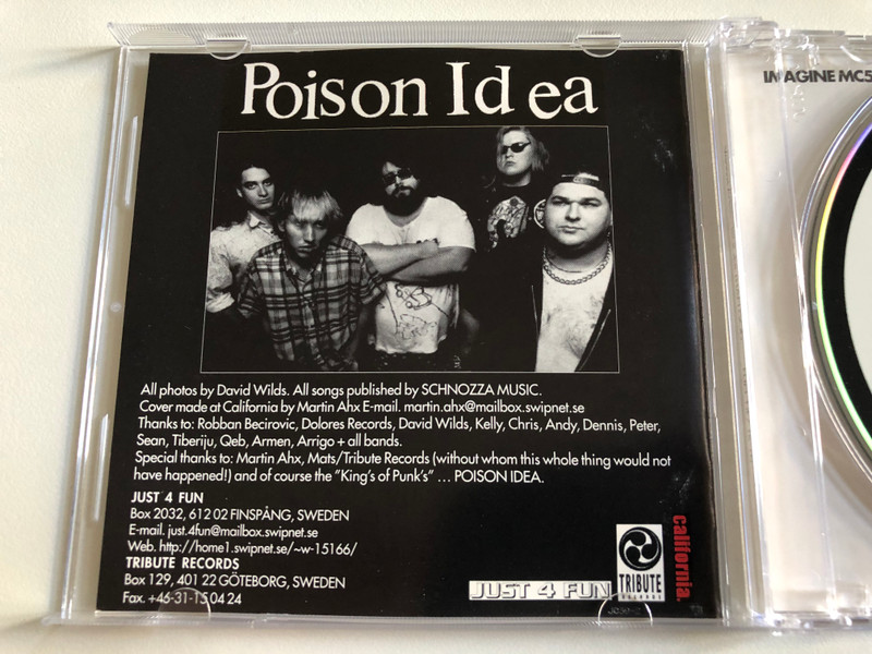 A Tribute To Poison Idea - Bigger Than God... / Tribute Records Audio CD / TR-10
