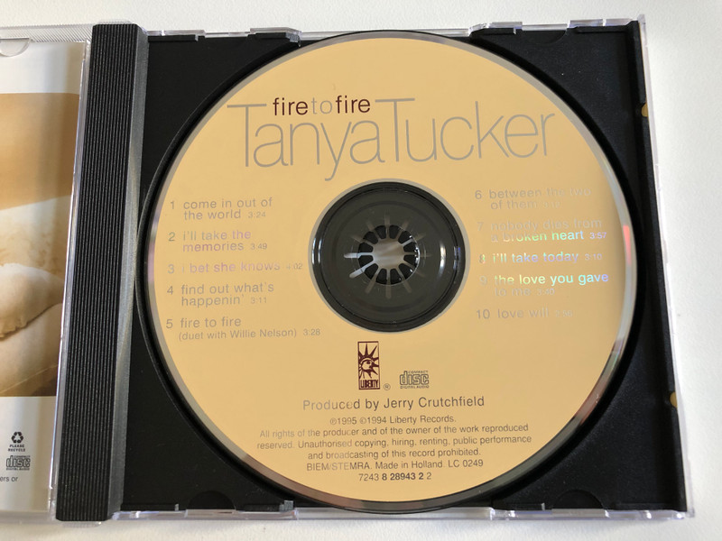 Tanya Tucker – Fire To Fire / Liberty Audio CD 1995 / 7243 8 28943 2