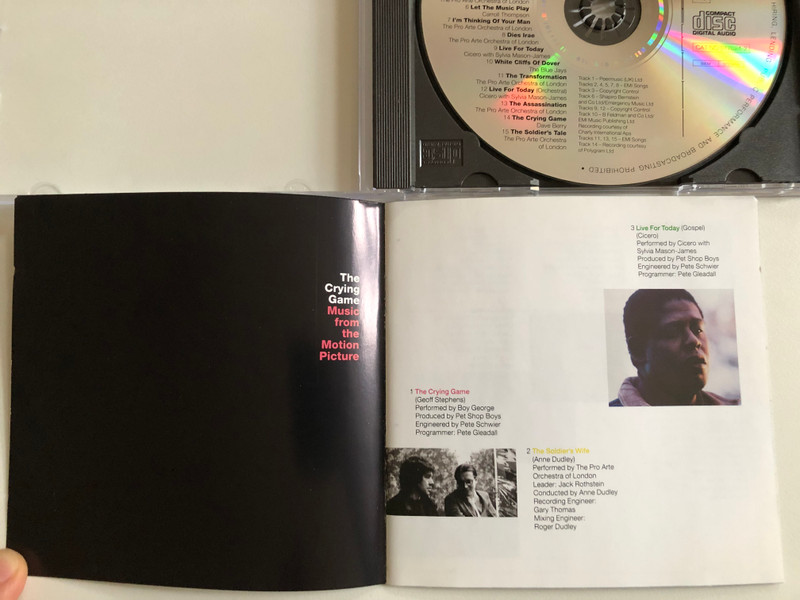 The Crying Game (Music From The Motion Picture) - Boy George, Cicero, Carroll Thompson, Anne Dudley / Polydor Audio CD 1992 / 517024-2