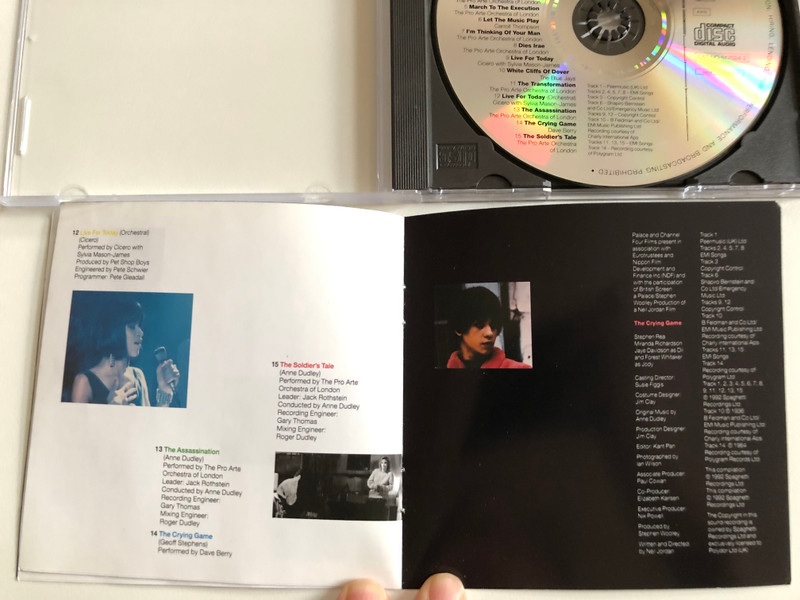 The Crying Game (Music From The Motion Picture) - Boy George, Cicero, Carroll Thompson, Anne Dudley / Polydor Audio CD 1992 / 517024-2