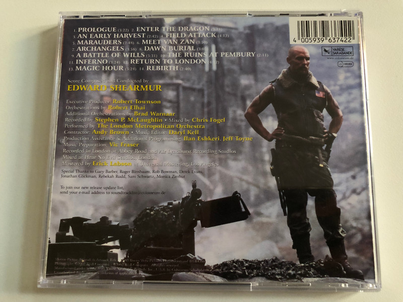 Reign Of Fire (Original Motion Picture Soundtrack) - Music by Edward Shearmur / Varèse Sarabande Audio CD 2002 / VSD-6374