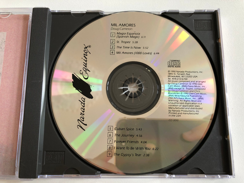 Doug Cameron – Mil Amores / Narada Equinox Audio CD 1990 / CD 3010