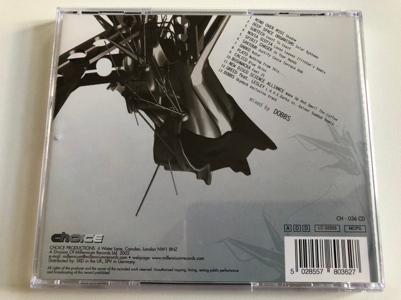 Tech House Vol. Two - Mixed By DOBBS / Choice Productions Audio CD 2002 / CH - 036 CD