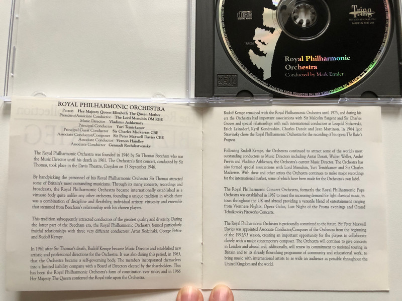 The Royal Philharmonic Collection / Bizet, Grieg: Carmen Suites Nos. 1 & 2, Peer Gynt Suites Nos. 1 & 2 / Royal Philharmonic Orchestra, Mark Ermler / Tring International PLC Audio CD 1994 / TRP002