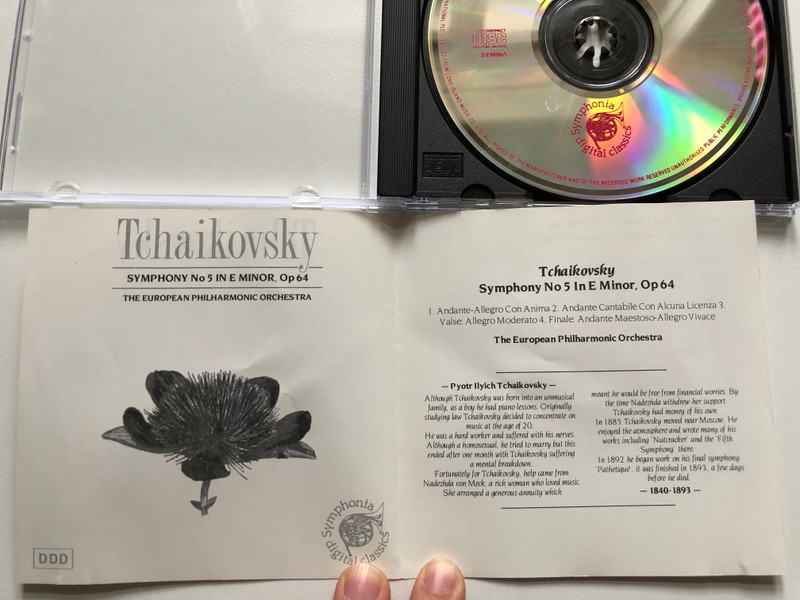 Tchaikovsky: Symphony No 5 in E Minor, Op 64 / The European Philharmonic Orchestra / Symphonia Digital Classics Audio CD / SYM065