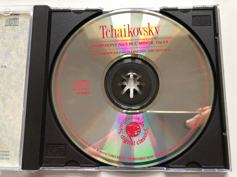 Tchaikovsky: Symphony No 5 in E Minor, Op 64 / The European Philharmonic Orchestra / Symphonia Digital Classics Audio CD / SYM065