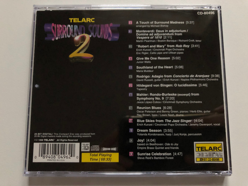 Surround Sound 2 / Telarc Audio CD 1997 / CD-80496