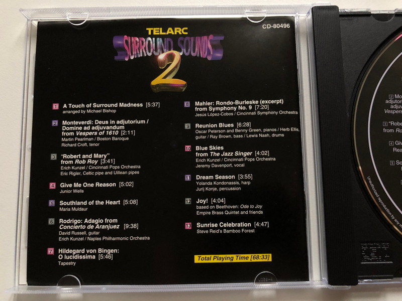Surround Sound 2 / Telarc Audio CD 1997 / CD-80496