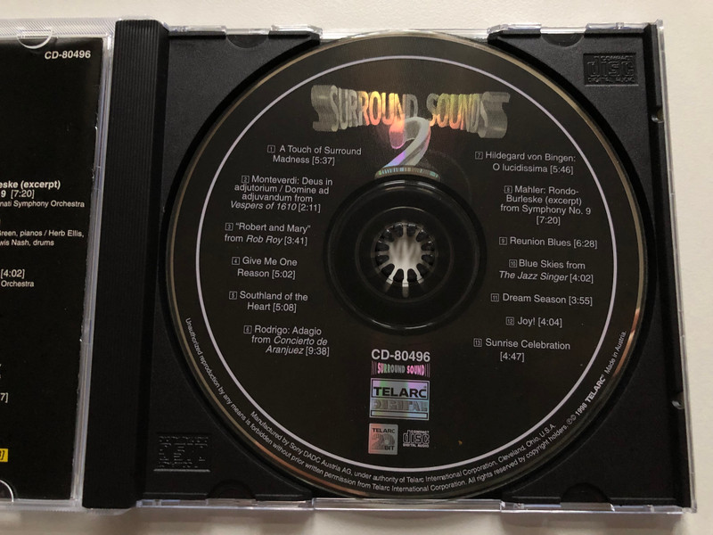 Surround Sound 2 / Telarc Audio CD 1997 / CD-80496