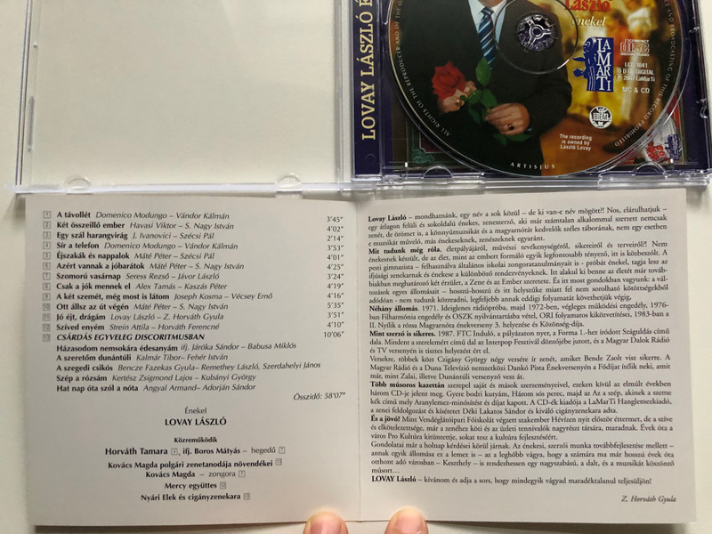 ...Csak a jok mennek el... - Lovay Laszlo (enekel) / LaMarTi Audio CD 2007 / LCD 1041