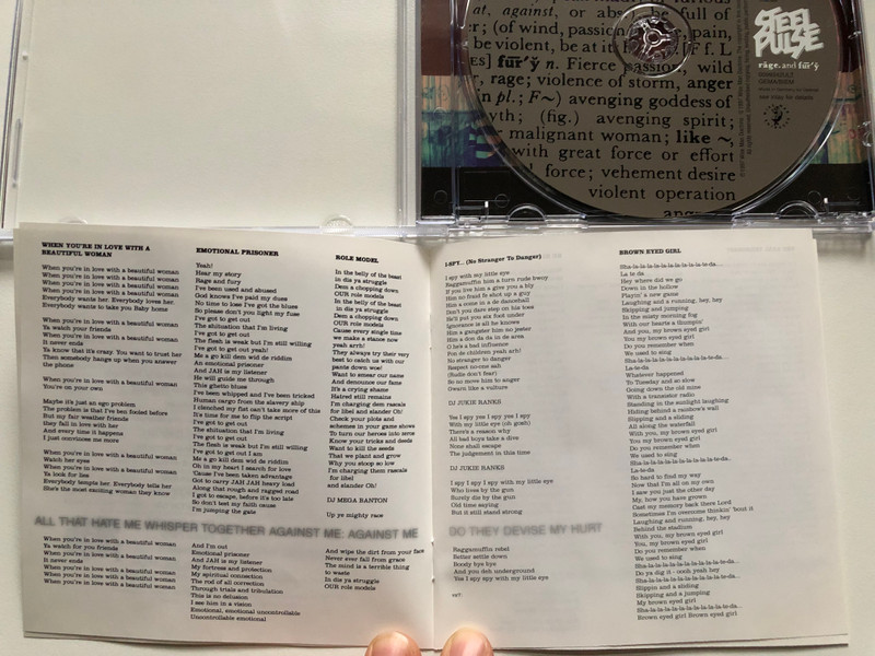 Steel Pulse – Rage And Fury / Ultrapop Audio CD 1997 / 0099342ULT